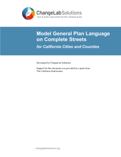 CA Complete Streets General Plan
