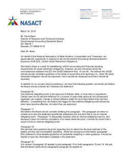 GASB ED Certain Asset Retirement Obligations