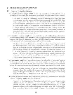2 SIMPLE PROBABILITY SAMPLES 2.1 Types of Probability