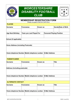 DISA Application Form - Fax Friendly
