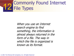 Commonly Found Internet File Types