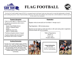 flag football - Town of Queen Creek