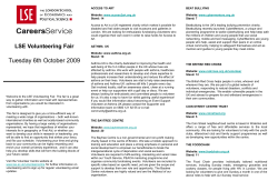 LSE Volunteering Fair