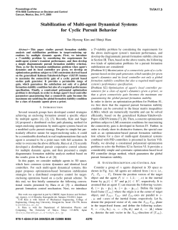 Stabilization of Multi-Agent Dynamical Systems for Cyclic Pursuit