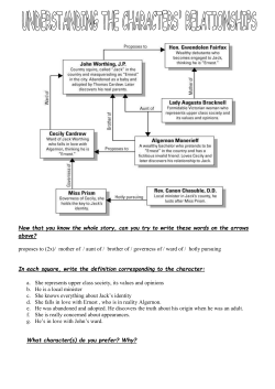 Understanding the characters` relationships