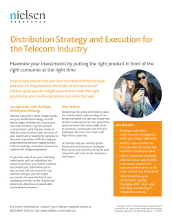 Distribution Strategy and Execution for the Telecom Industry
