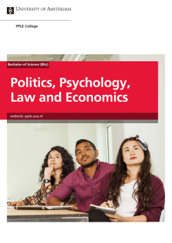 Politics, Psychology, Law and Economics