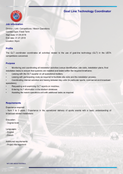 Goal Line Technology Coordinator
