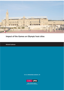 Impact of the Games on Olympic host cities - CEO-UAB