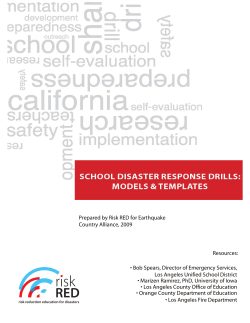 School Disaster Response Drills