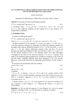 on asymptotical behaviors of solutions of emden