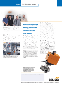 Revolutionary though already proven: the control ball valve