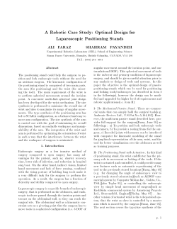 A Robotic Case Study: Optimal Design for Laparoscopic