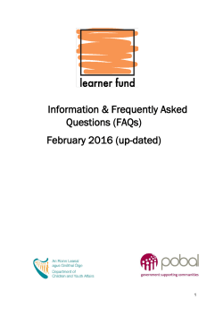 Learner Fund 4 Information and FAQ