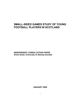 small-sided games study of young football players in