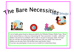A set of maths games based on ideas provided by the Wiltshire