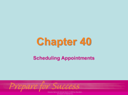 Scheduling Surgery, cont.