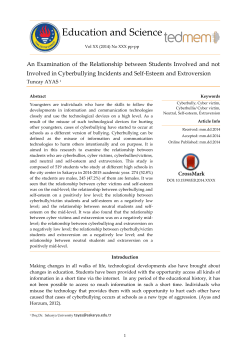 Education and Science Vol XX (2014) No XXX pp