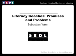 The Development and Refinement of SEDL`s Working Systemically
