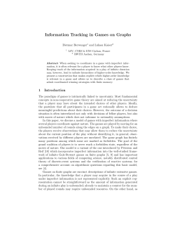 Information Tracking in Games on Graphs