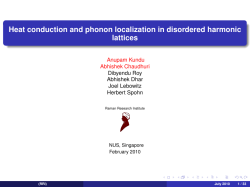 Heat conduction and phonon localization in disordered