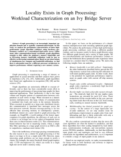Locality Exists in Graph Processing: Workload