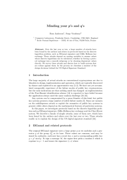 Minding your p`s and q`s