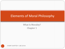 Elements of Moral Philosophy