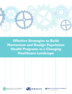 Effective Strategies to Build Momentum and Realign Population