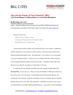 What is Your Personal Why?