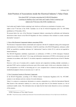 Joint Position of Associations inside the Electrical Industry`s Value