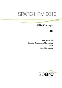 The Roles of Human Resources Managers and