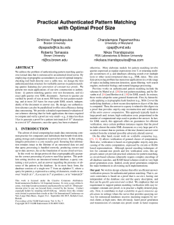 Practical Authenticated Pattern Matching with Optimal Proof Size