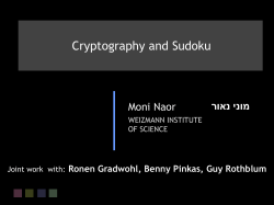 pebbling and proofs of work - Weizmann Institute of Science