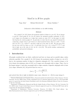 MaxCut in H-free graphs, Combinatorics, Probability and Computing