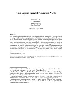 Time-Varying Expected Momentum Profits