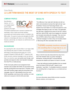 la law firm makes the most of evm3 with speech to text