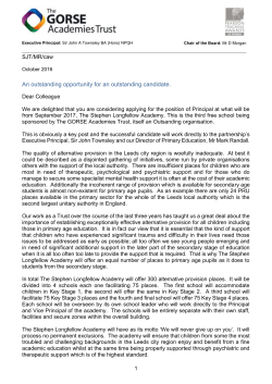 Executive Principal: Sir John A Townsley BA (Hons