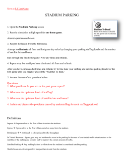 Save as L6 LastName STADIUM PARKING 1. Open the Stadium