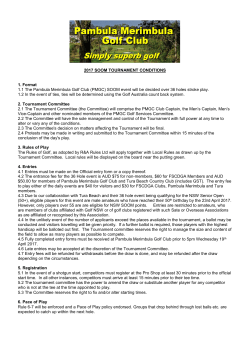 SOOM Event PMGC April 2017 - Pambula Merimbula Golf Club