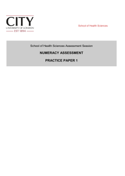 numeracy assessment practice paper 1