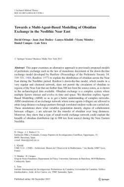 Towards a Multi-Agent-Based Modelling of Obsidian