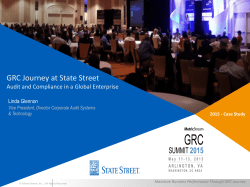 GRC Journey at State Street