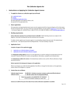the auctioneers act - Financial and Consumer Affairs Authority