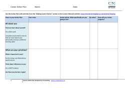 the career action plan - University of Birmingham Intranet