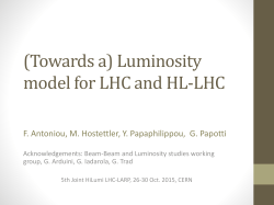 Luminosity evolution and optimal fill time