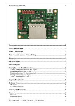 Waveplayer-Modul en - waveplayer systems