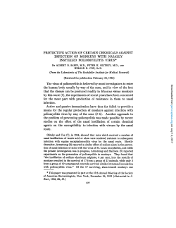 PROTECTIVE ACTION OF CERTAIN CHEMICALS AGAINST