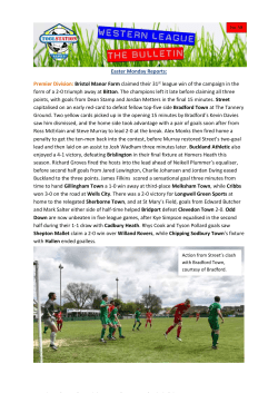 First Division - Toolstation Western League