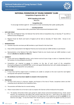 NFYFC document - National Federation of Young Farmers` Clubs